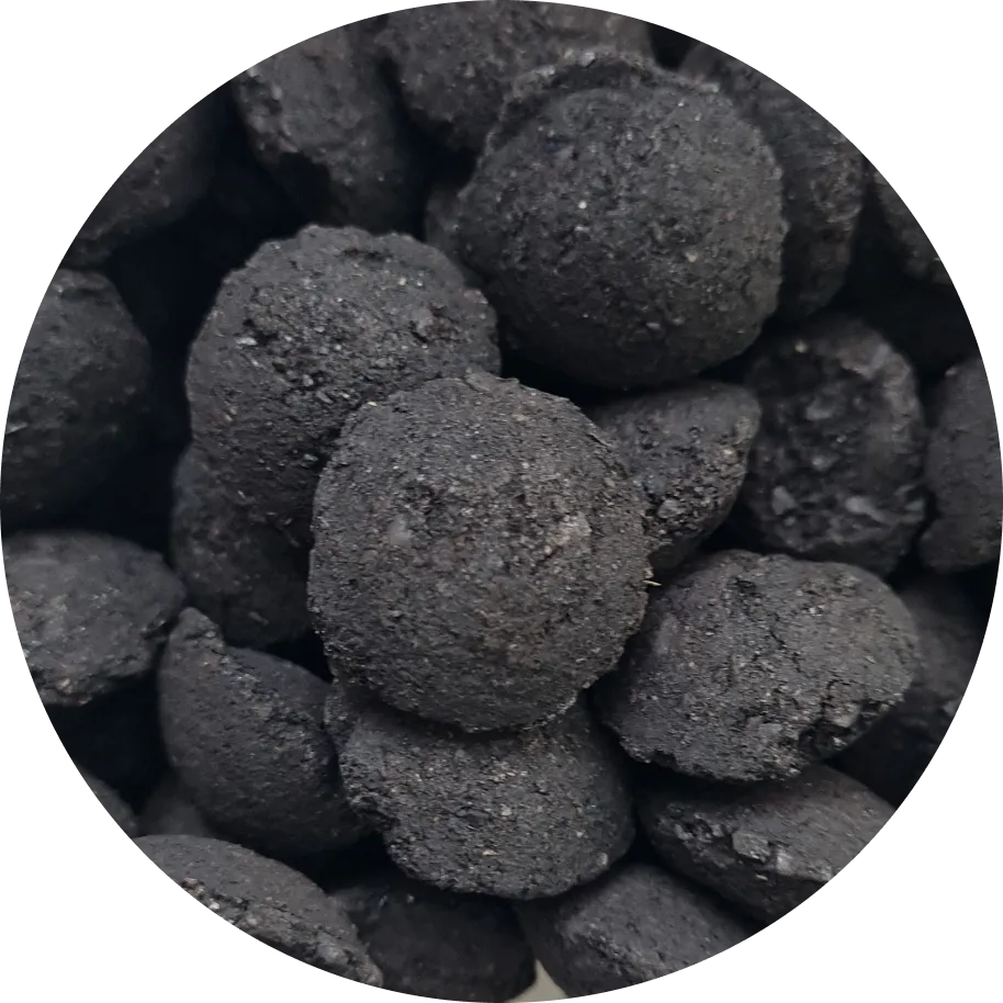 Брикеты, полученные на валковом прессе